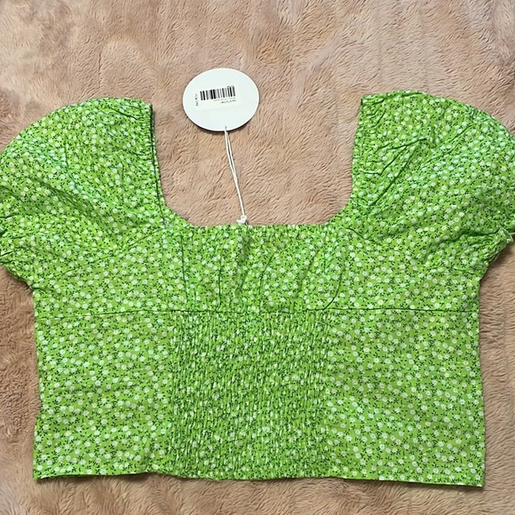 Princess Polly - Green Floral Laguna Top - US Size 12 - Picture 4 of 4